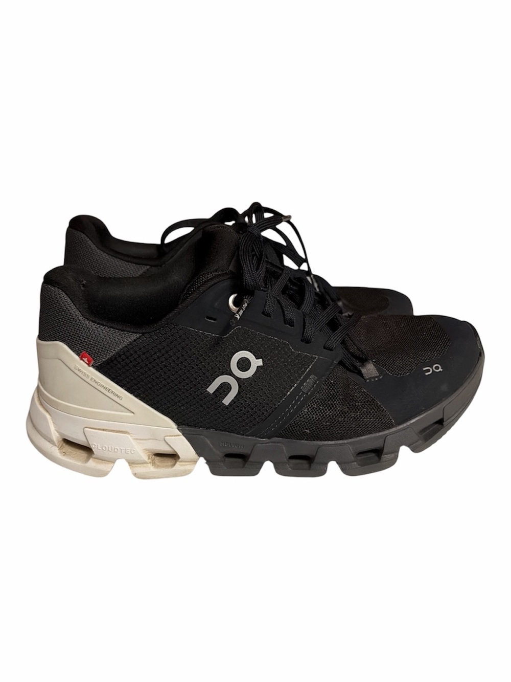 On Running Cloudflyer 4 Running Shoes - Black/Cream 7.5